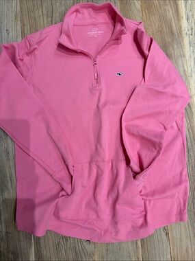 Vineyard Vines Pink Women's Quarter-Zip Pullover